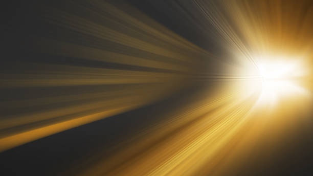 istock Speed motion gold light,Abstract image of future technology 1353221978