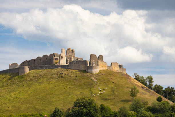 istock Ruins of Branc castle near Myjava, Slovakia 1353226909