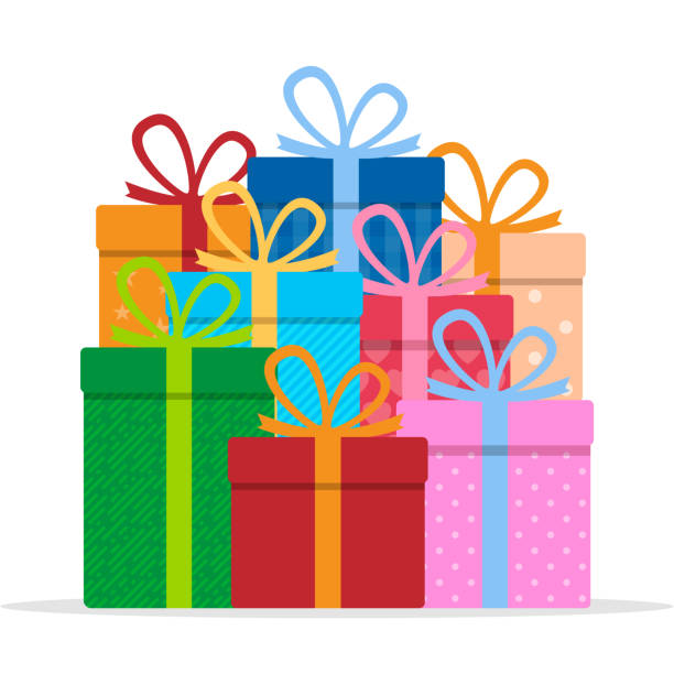 1,000+ Pile Of Presents Clip Art Illustrations, Royalty-Free Vector ...