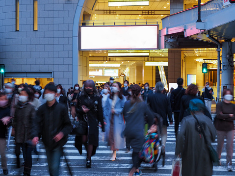 Crosswalk in Osaka