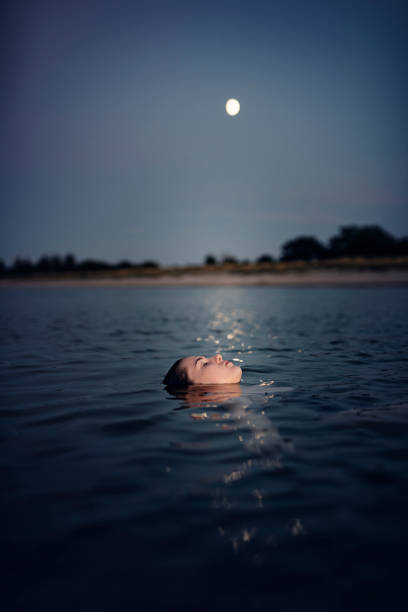 istock Late Night Relaxing Swim 1353238363
