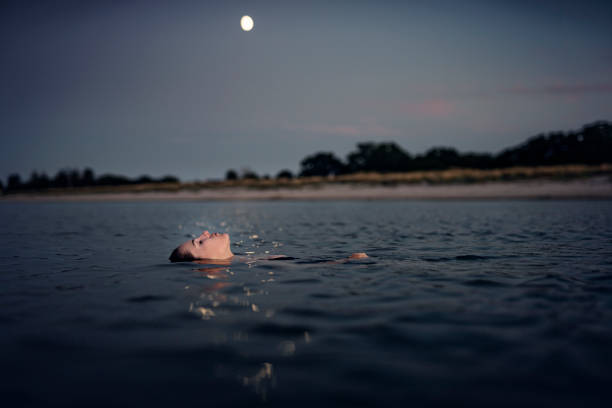 istock Late Night Relaxing Swim 1353238531