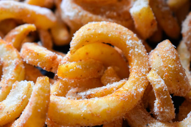 istock Frozen curly fries 1353238834