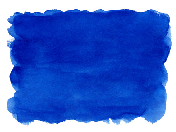istock Abstract blue watercolor painting background 1353244044