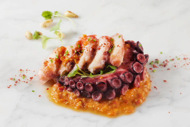 istock Tomato Braised Octopus with Romesco Sauce 1353245041