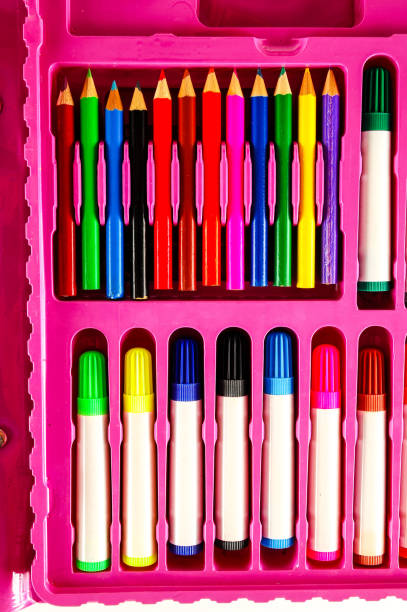 istock Close-up of colred markers 1353247350