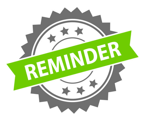 Reminder - Stamp, Imprint, Seal Template. Grunge Effect. Vector Stock Illustration Reminder - Stamp, Imprint, Seal Template. Grunge Effect. Vector Stock Illustration reminder-stamp stock illustrations