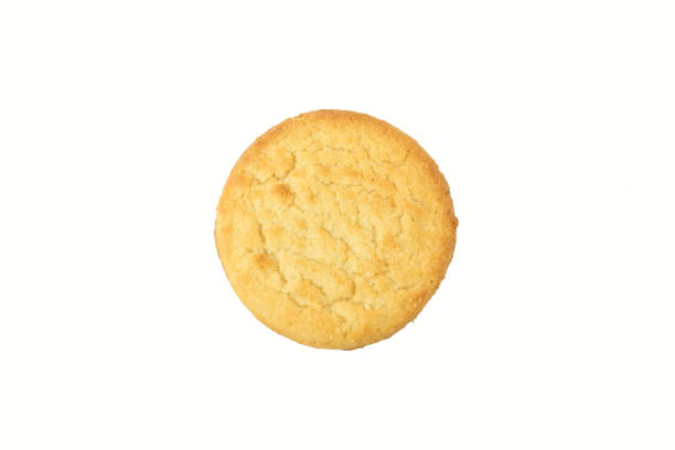 istock Baked Biscuit Isolated on White Background With Clipping Path 1353259651