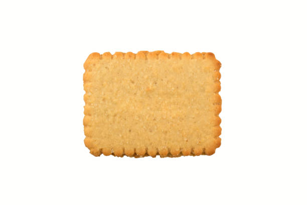 istock Top view of sugar biscuit isolated on white background with clipping path 1353259652