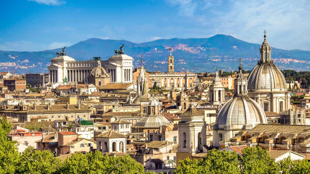 istock Skyline, Panoramic View of Rome, Italy cityscape. 1353261068