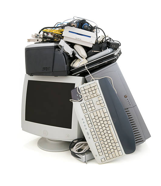Obsolete Computer Equipment stock photo