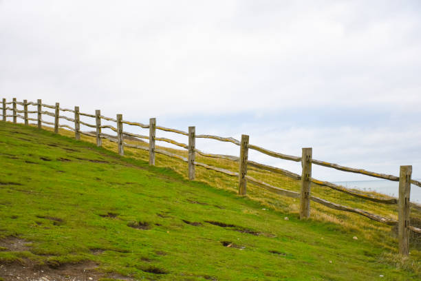 istock Fence on the Seven Sisters Cliff. 1353265575