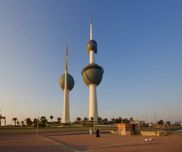 istock Kuwait towers at sunset, Kuwait City 1353266808