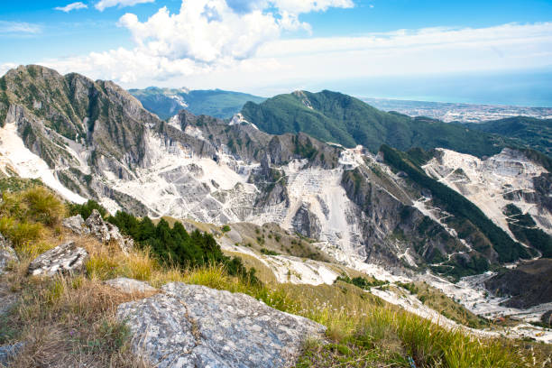 istock View on the Carrara Marble Quarries 1353267471