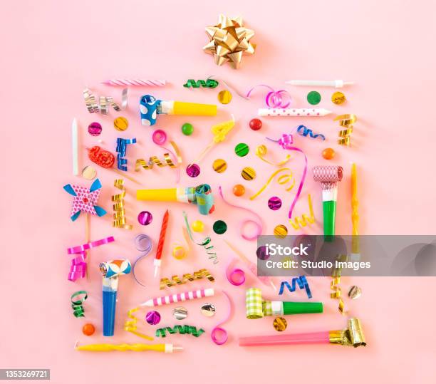 Holiday Accesory Stock Photo - Download Image Now - Anniversary, Arts Culture and Entertainment, Award Ribbon