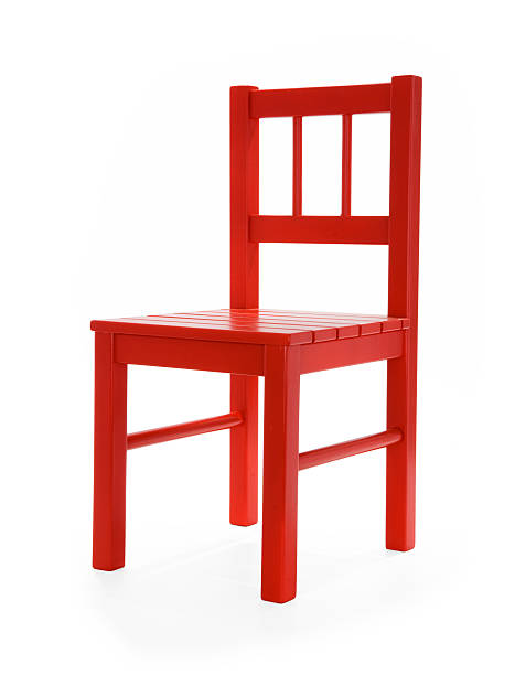 Little Red Chair LA stock photo