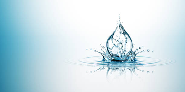 istock Water Splash In The Form Of A Drop Wide 1353273843