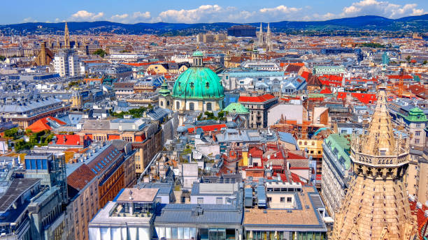 istock Aerial view of Vienna, Austria 1353281616