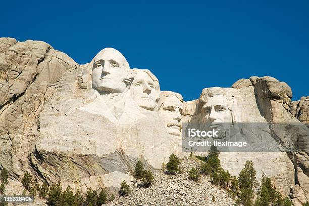 Mount Rushmore Wideangle Stock Photo - Download Image Now - Abraham Lincoln, Founding Fathers of the United States, George Washington