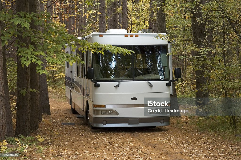 Terrain de camping - Photo de Automne libre de droits