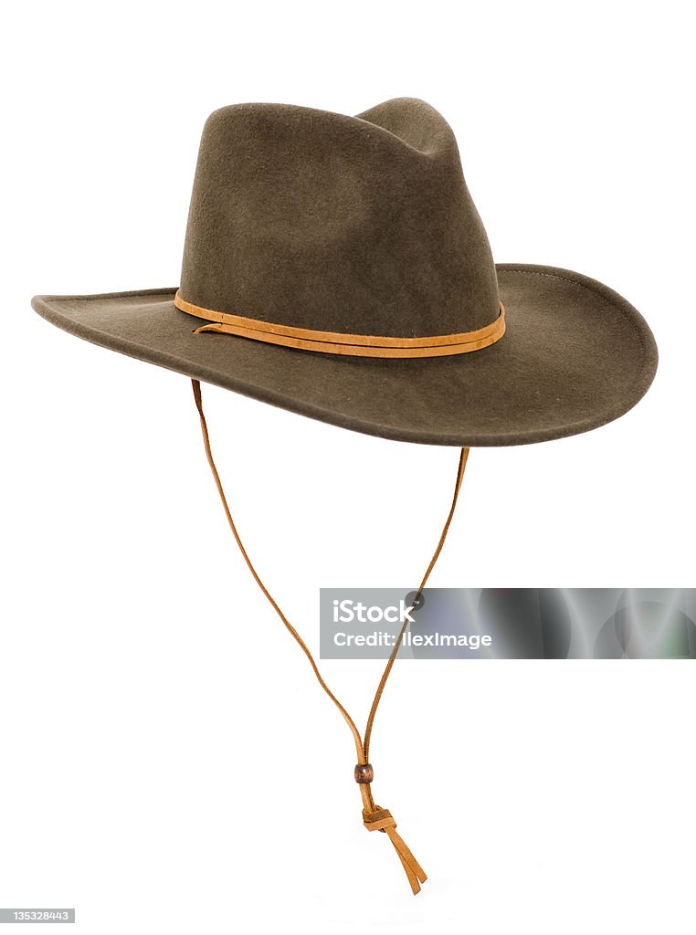 Sombrero de vaquero - Foto de stock de Fondo blanco libre de derechos