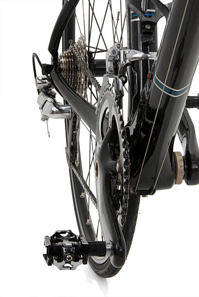 istock Black Carbon Bike Front Detail 135328505