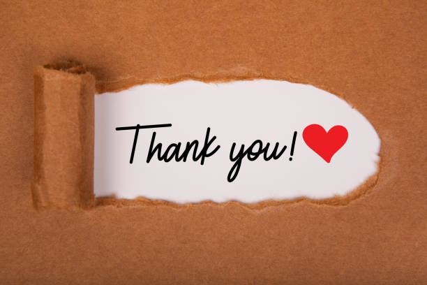 istock Torn Paper With Thank You On White Background 1353290114