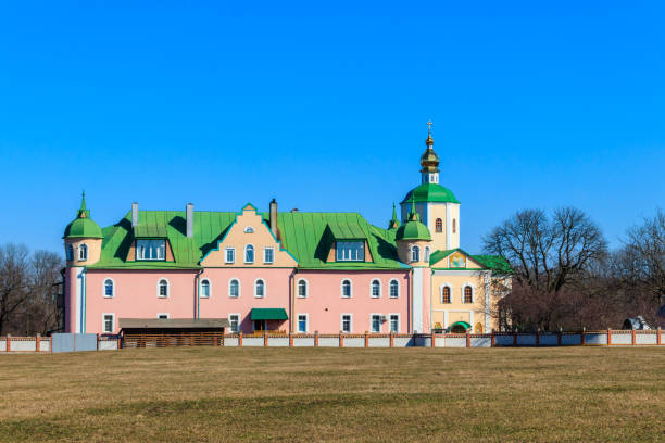 istock Holy Trinity Motroninsky convent in Kholodny Yar, Ukraine 1353290606