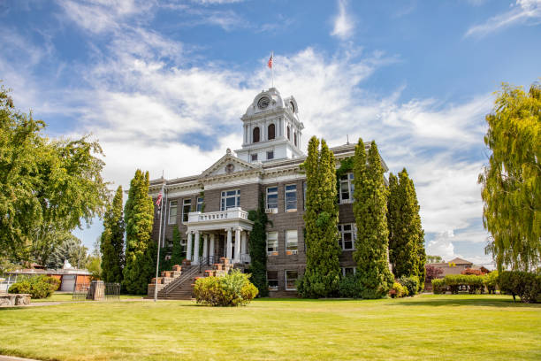 Courthouse in Prineville, Oregon, USA stock photo