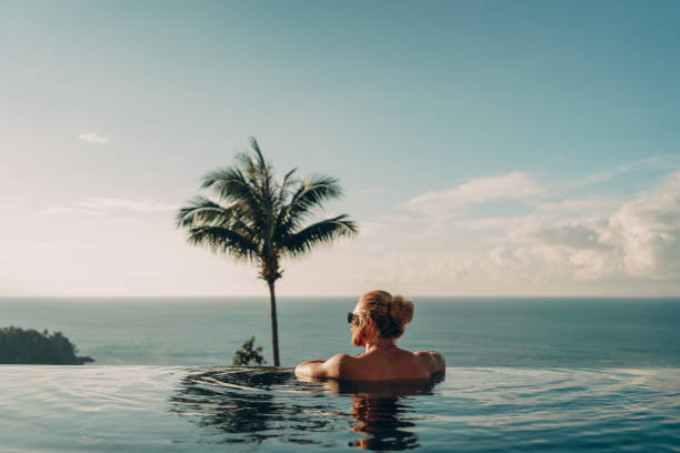 istock Man enjoying the amazing sea view 1353316410