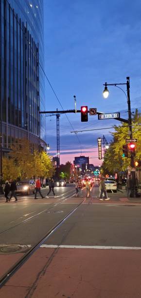 istock Sunset in the city 2 1353318876