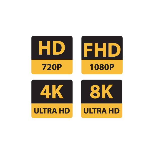 4k ultra hd vektor - hd 1080 stock-grafiken, -clipart, -cartoons und -symbole