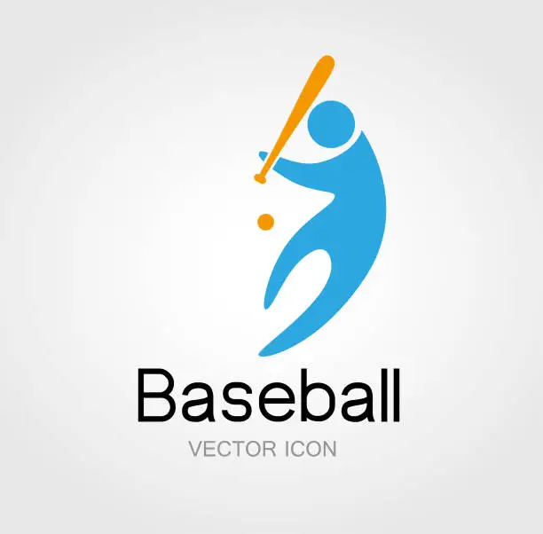 Vector illustration of Sport symbol design（baseball）