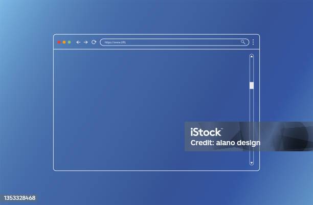 Browser Mockup For Website Webpage User Interface Modern Design Of Internet Page Vector Illustration Stock Illustration - Download Image Now