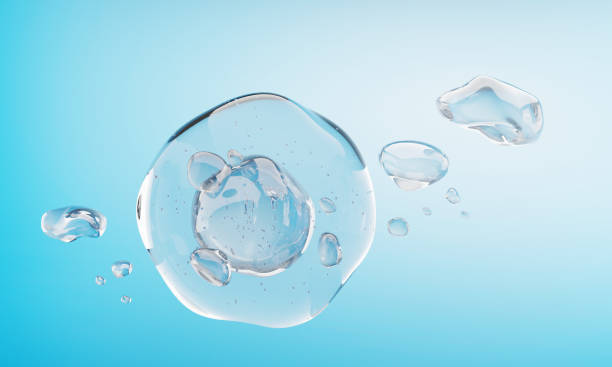 istock Liquid Bubble surrounded by underwater bubbles.
