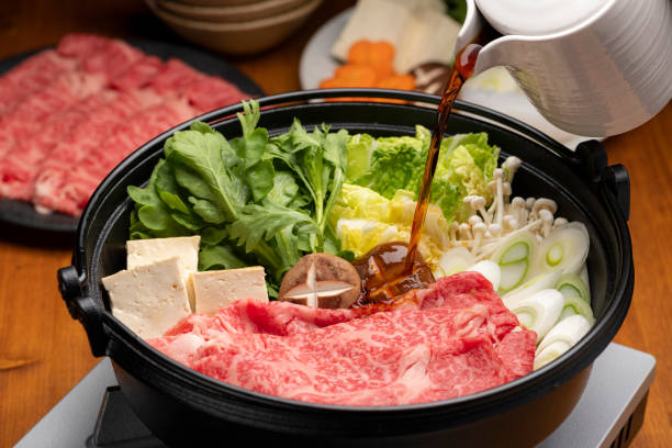 istock Sukiyaki. Japanese hot pot dish. 1353336594