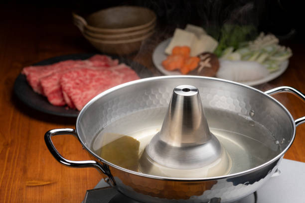 istock Beef shabu-shabu. Japanese hot pot dish. 1353337229