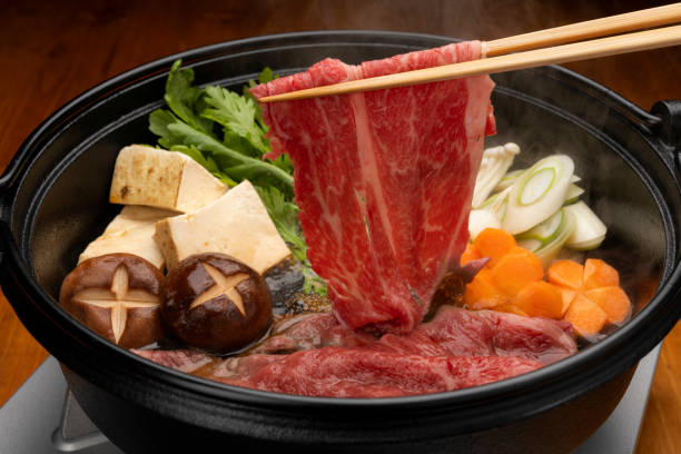 istock Sukiyaki. Japanese hot pot dish. 1353337264