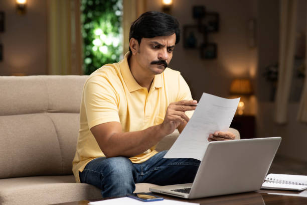 istock Man working from home stock photo 1353339240