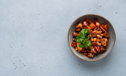 Kung Pao chicken, traditional chinese dish