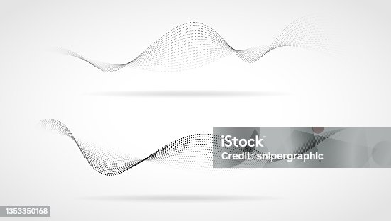 istock Wavy dotted lines 1353350168