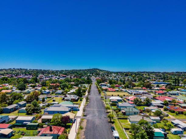 Aerial View at Glen Innes, NSW, 2371, Australia, photograph taken with a DJI Mavic Air 2 Drone at 48MP