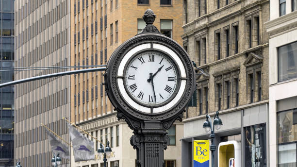 istock Historic Lansing clock in Manhattan, New York. 1353350736