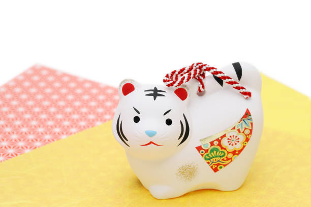 istock Japanese new year tora tiger decoration 1353351026