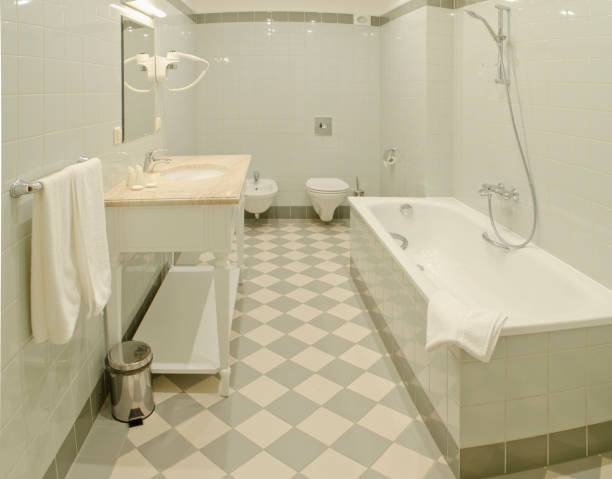 istock Modern bathroom interior. Design and style concept 1353353138