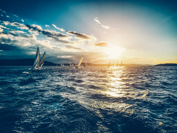 istock Sailing regatta on sunny autumn morning 1353354353