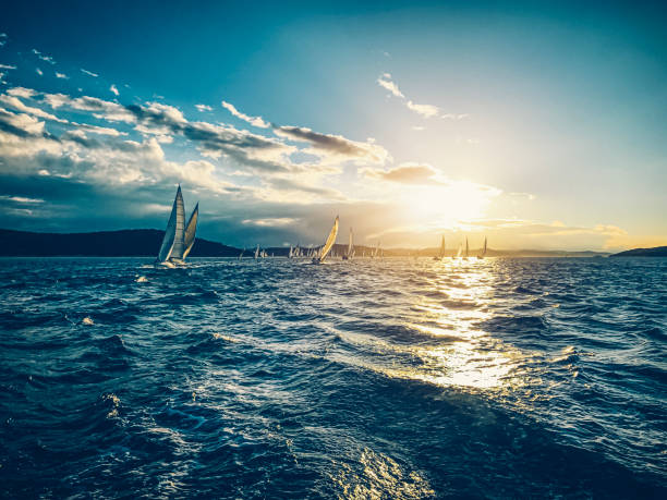 istock Sailing regatta on sunny autumn morning 1353354388