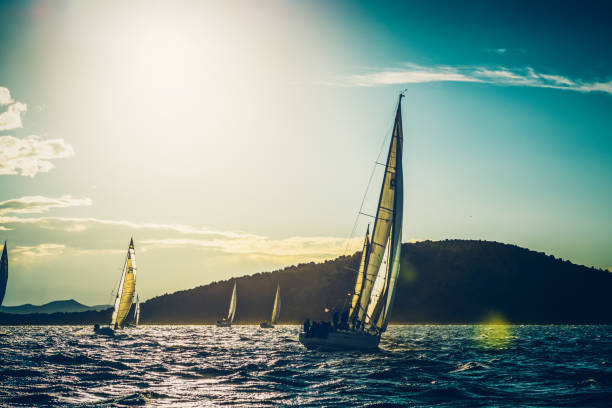 istock Sailing regatta on sunny autumn morning 1353354401