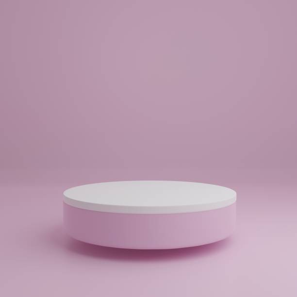 istock Product Stand in pink room ,Studio Scene For Product ,minimal design,3D rendering 1353365326