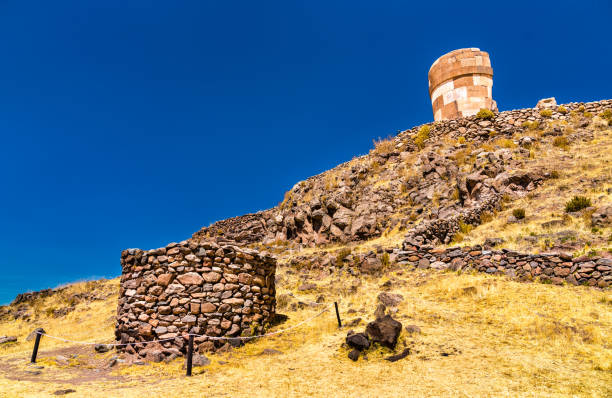 istock Sillustani, a pre-Incan cemetery near Puno in Peru 1353368828